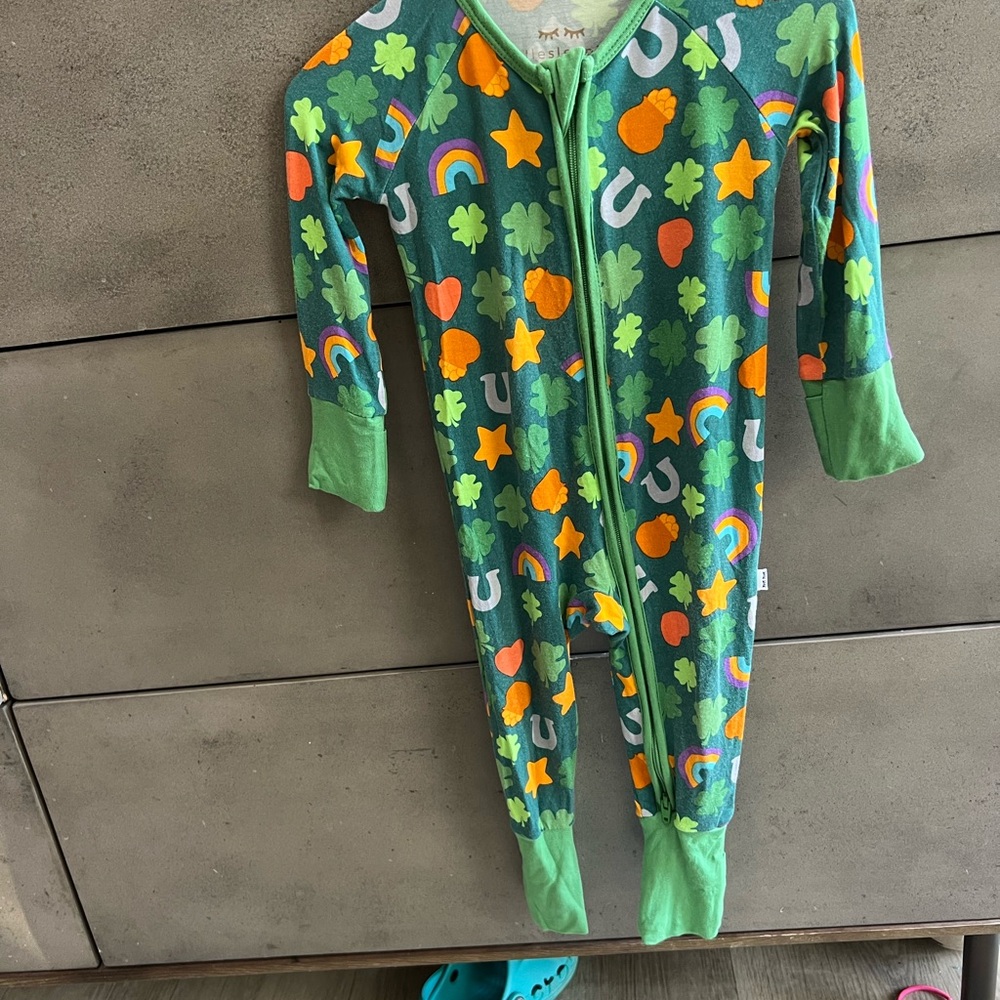 Little Sleepies lucky bamboo zippy 3/6 months